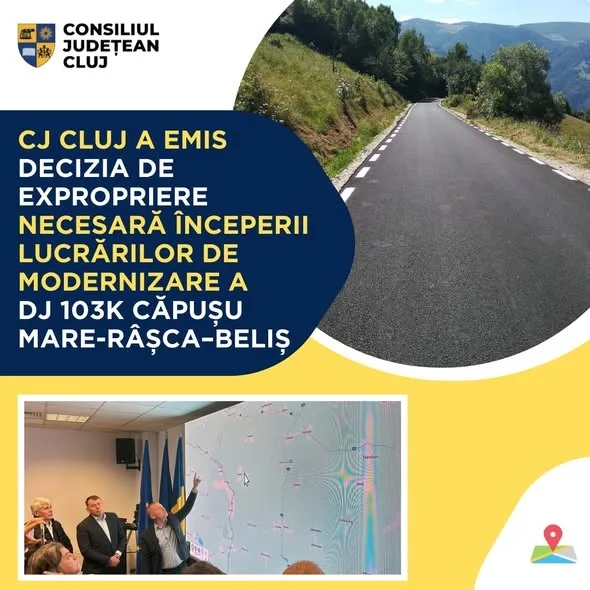 Începerea lucrărilor de modernizare a DJ 103K Căpușu Mare – Râșca – Beliș
