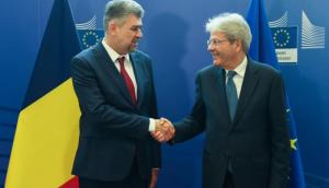 Discuție Ciolacu- Gentiloni despre deficitul bugetar al României