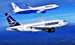 Ministerul Transporturilor precizează: Tarom şi Blue Air solicită ajutoare de stat de 613,5 milioane lei