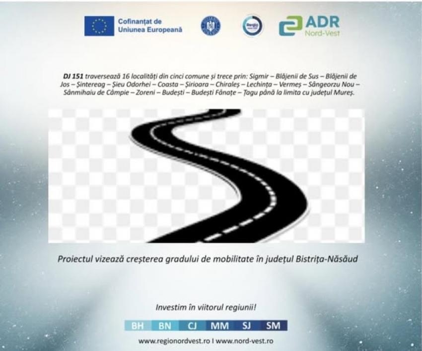 77 de km de drum județean se vor reabilita în Bistrița Năsăud cu fonduri europene