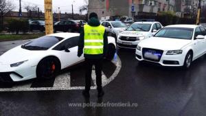 Lamborghini de 200.000 de euro furat din Germania, găsit parcat neregulamentar pe o stradă din Constanța