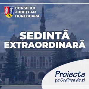 Ședință extraordinară la CJ Hunedoara