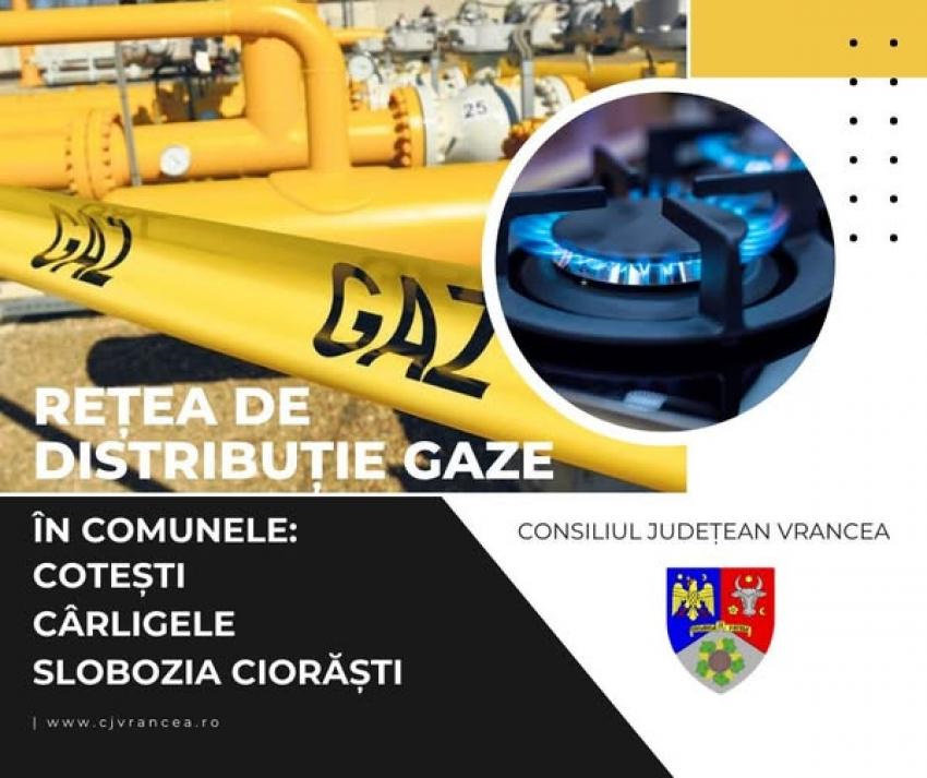 Trei localități din Vrancea, beneficiarele unei rețele inteligente de distribuție gaze