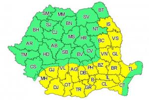 Cod galben de caniculă în 22 de județe. Temperaturi de până la 37 de grade Celsius și disconfort termic accentuat