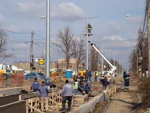 Continuă lucrările de modernizare pe una dintre cele mai importante artere din Galați