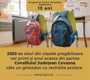 Programul „Primul Ghiozdan” a împlinit 13 ani!