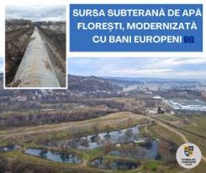 Sursa strategică subterană de apă Florești, modernizată cu bani europeni