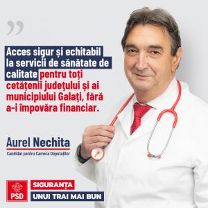 Aurel Nechita: &quot;A pune la dispoziţia oamenilor centre comunitare medicale de permanenţă este unul dintre visele pe care le-am pus DEJA în practică&quot;