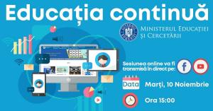 &quot;Educația continuă&quot;, proiect cu activități de predare în sistem online