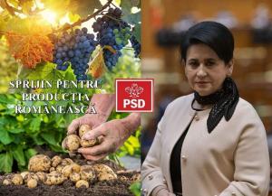 Deputatul Viorica Sandu: Ministrul PSD al Agriculturii susține creșterea producției agroalimentare interne, pentru a diminua dependența României față de importuri