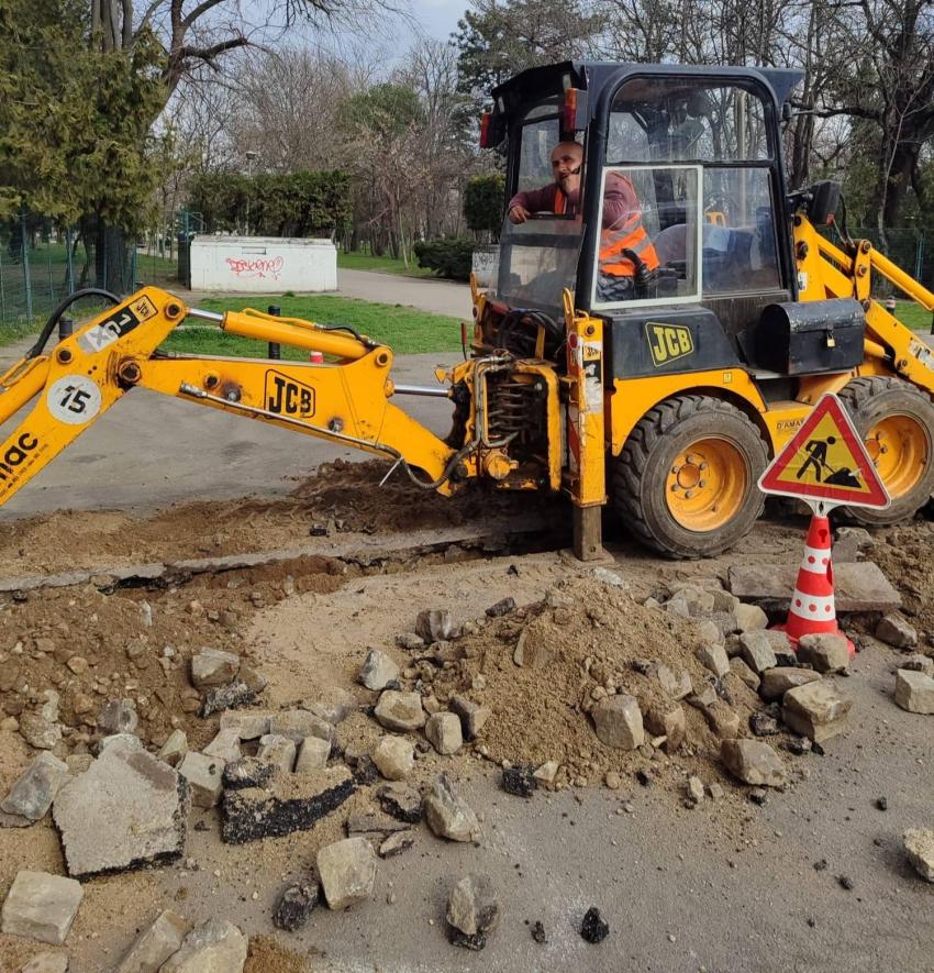 Firma care a lucrat în Parcul Carol, amendată pentru că a afectat spațiul verde