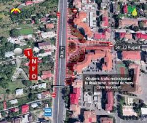 Restricții de trafic pe DN1-Calea Bucureștilor în zona Otopeni