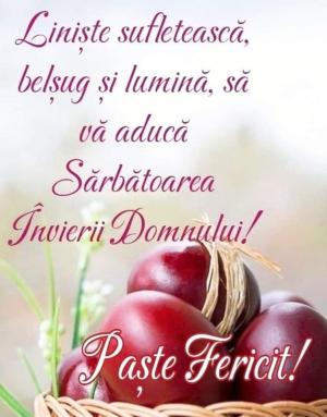 Sărbători Pascale binecuv&acirc;ntate pentru toți cititorii!