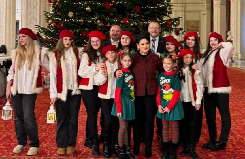 Deputatul PSD Viorica Sandu: „Vocile copiilor ne-au umplut Parlamentul de căldură și speranță”