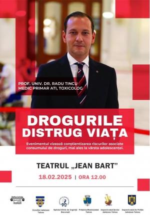 Eveniment despre riscurile consumului de droguri, în Tulcea