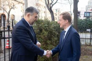 Marcel Ciolacu s-a întâlnit cu ambasadorii statelor membre UE la București