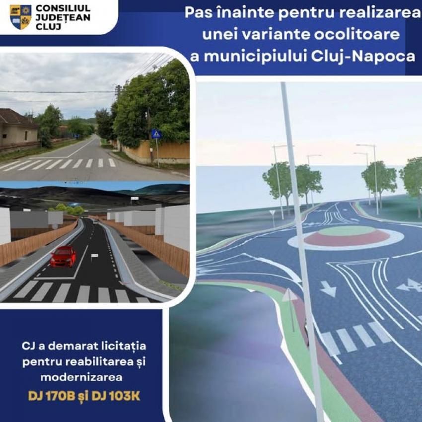 Municipiul Cluj-Napoca va avea o variantă ocolitoare prin modernizarea unui drum județean