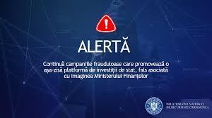 Directoratul Național de Securitate Cibernetică avertizează despre noi încercări de înșelăciune printr-o falsă platformă de investiții