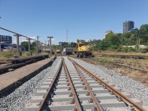 Un lot de 7,6 kilometri de cale ferată din Portul Constanța a fost reabilitat