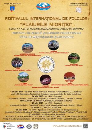 Festivalul internațional de muzică și dans tradițional de la Buzău – un adevărat spectacol al culorii, ritmului și culturii!