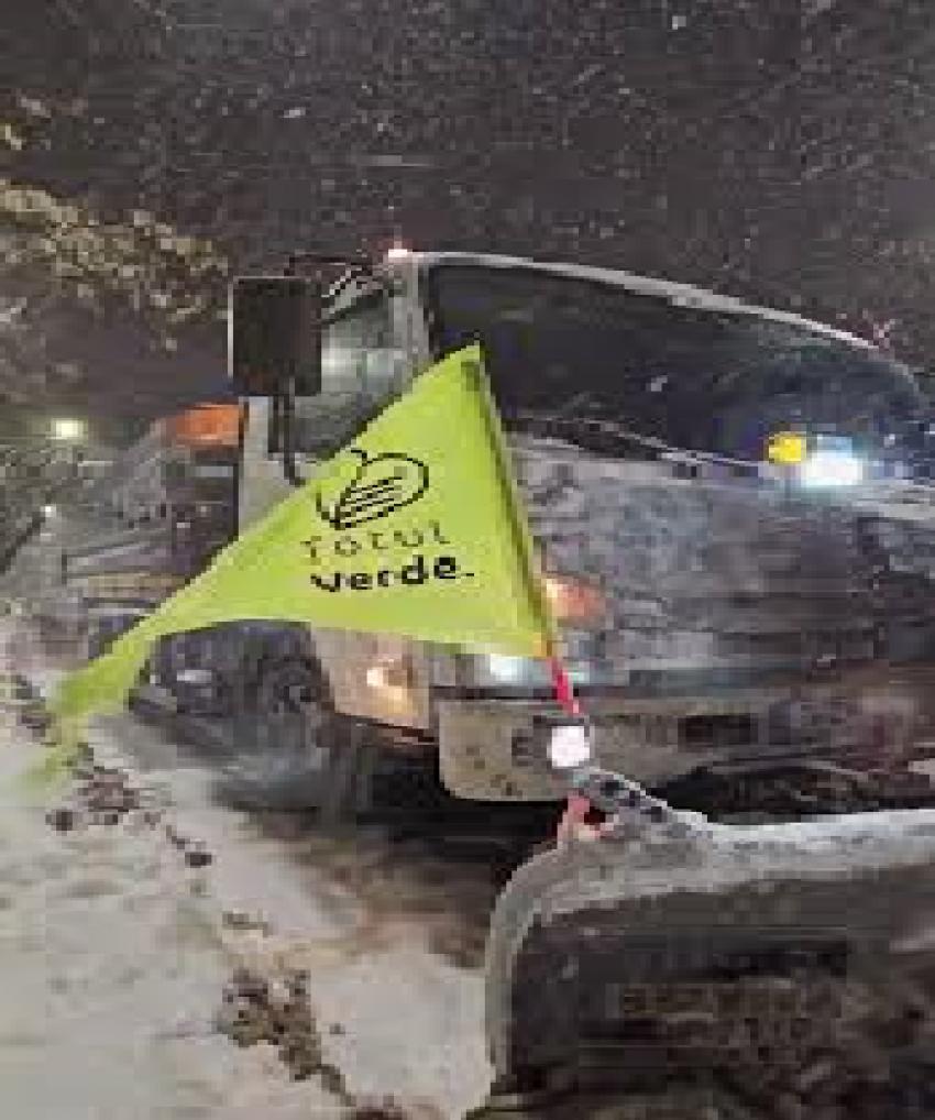 Noapte autentică de iarnă în București