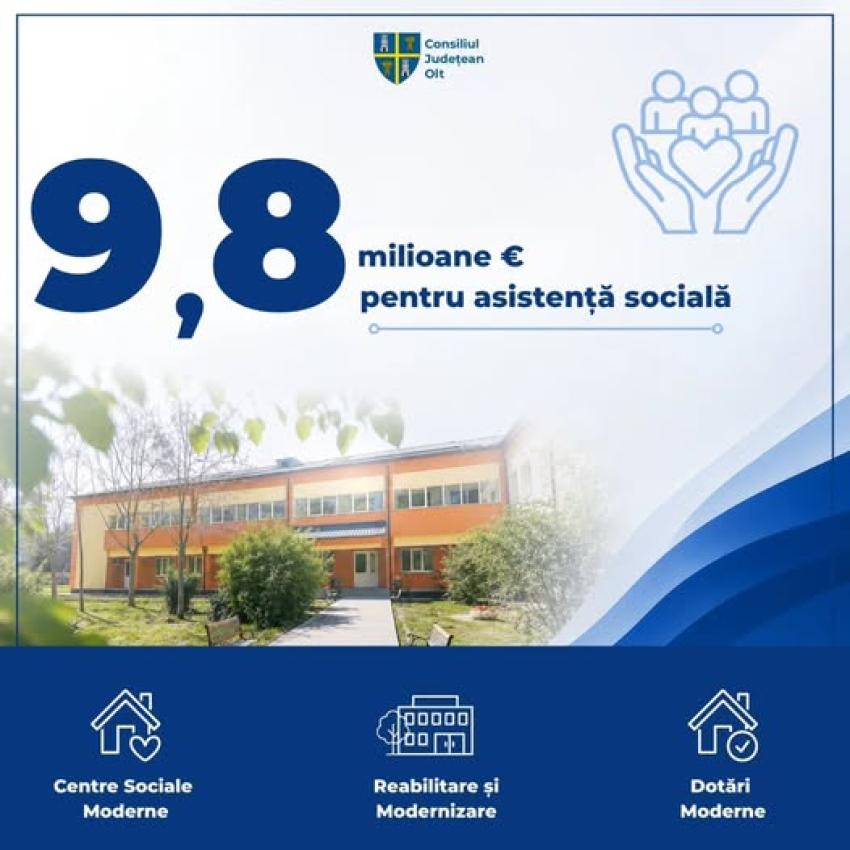 Bugetul CJ Olt are în vedere și asistența socială