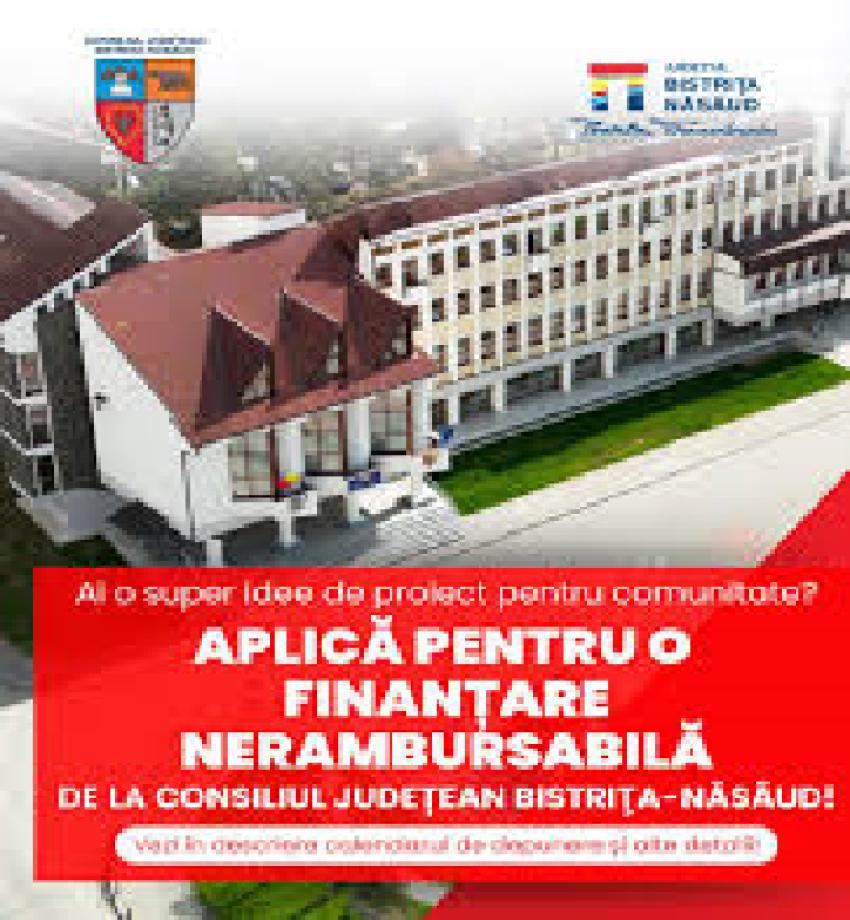 Acces la finanțare nerambursabilă pentru proiectele din Bistrița Năsăud