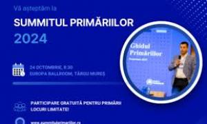 Primul Summit al Primăriilor din România, la Târgu Mureş