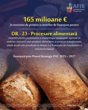 Se deschide sesiunea de depunere a proiectelor pentru DR-23