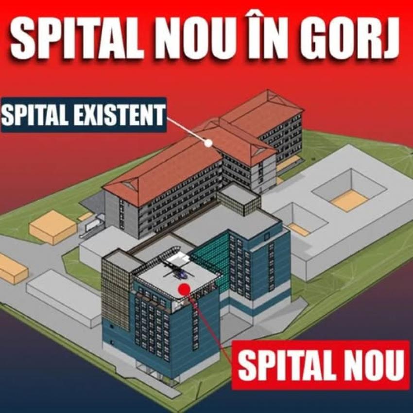 Nou corp de clădire la Spitalul de Urgență din Tg.Jiu, prin PNI