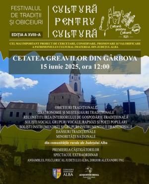 Festivalul „Cultură pentru Cultură” 2025, în Cetatea Greavilor din Gârbova